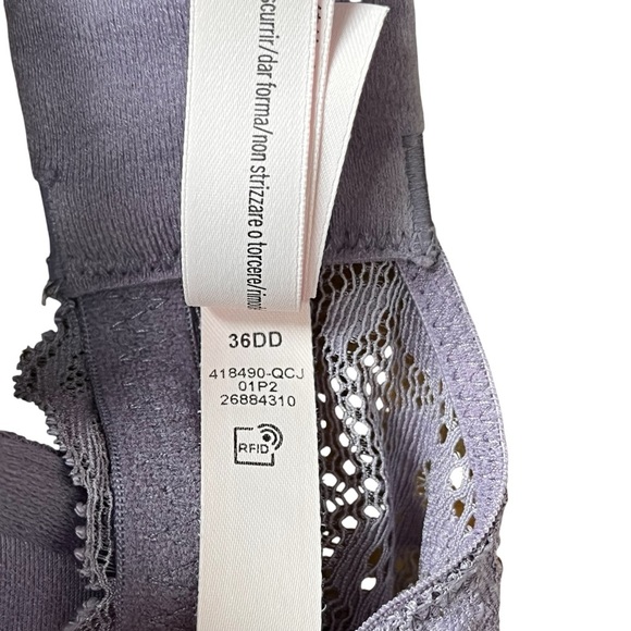 Victoria’s Secret 36DD Dream Angels Lilac Purple Bra Lace Push Up - Picture 7 of 7